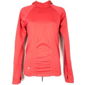 ATHLETA // size small coral pink long sleeve hoody